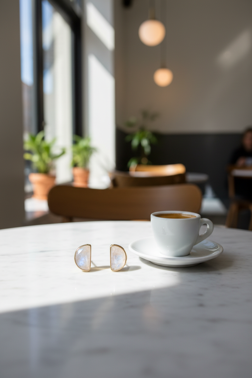 Coffee Background 3 - Marble Table with Espresso