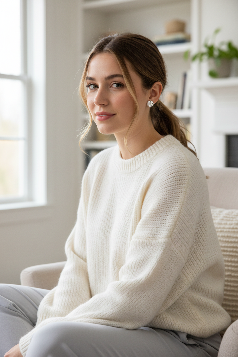 Cozy oversized sweater casual
