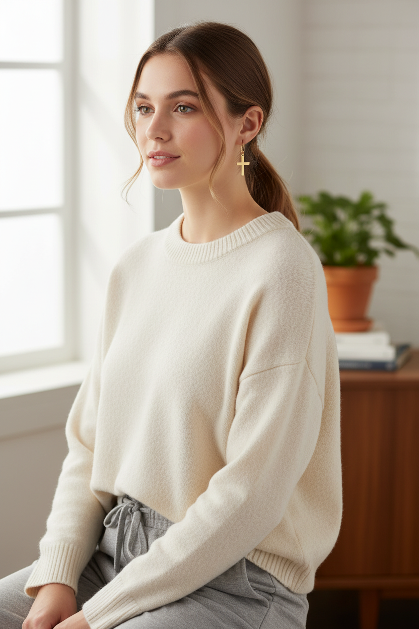 Cozy oversized sweater casual