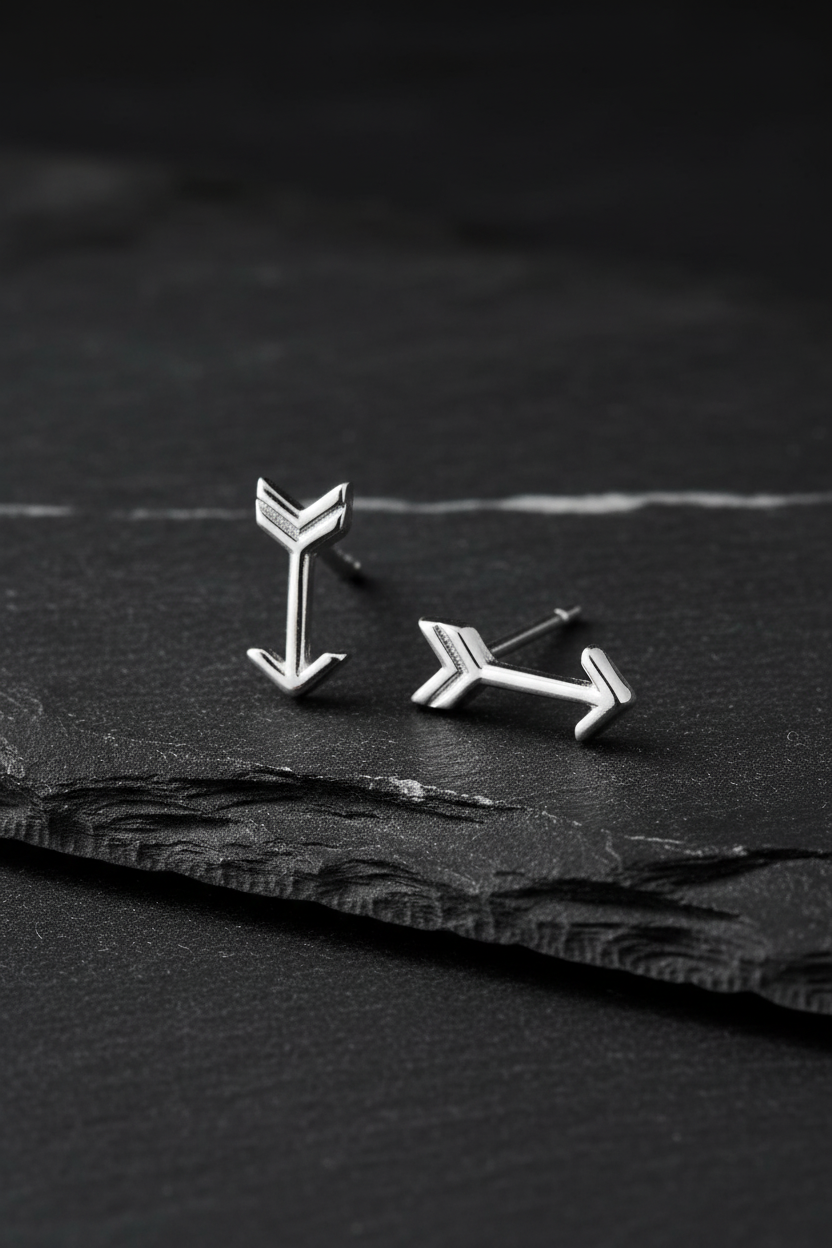 Dark Slate Rhodium Arrow