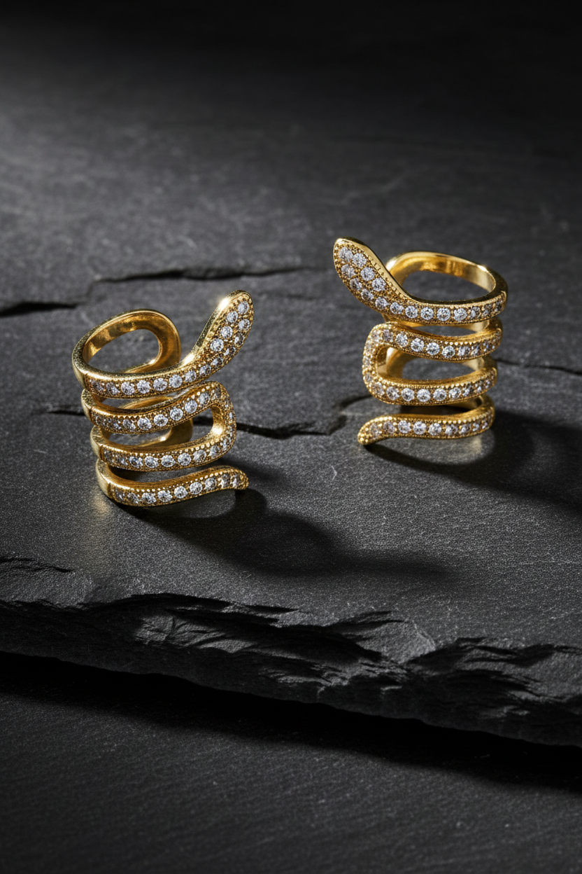 Dark Slate Snake Cuff