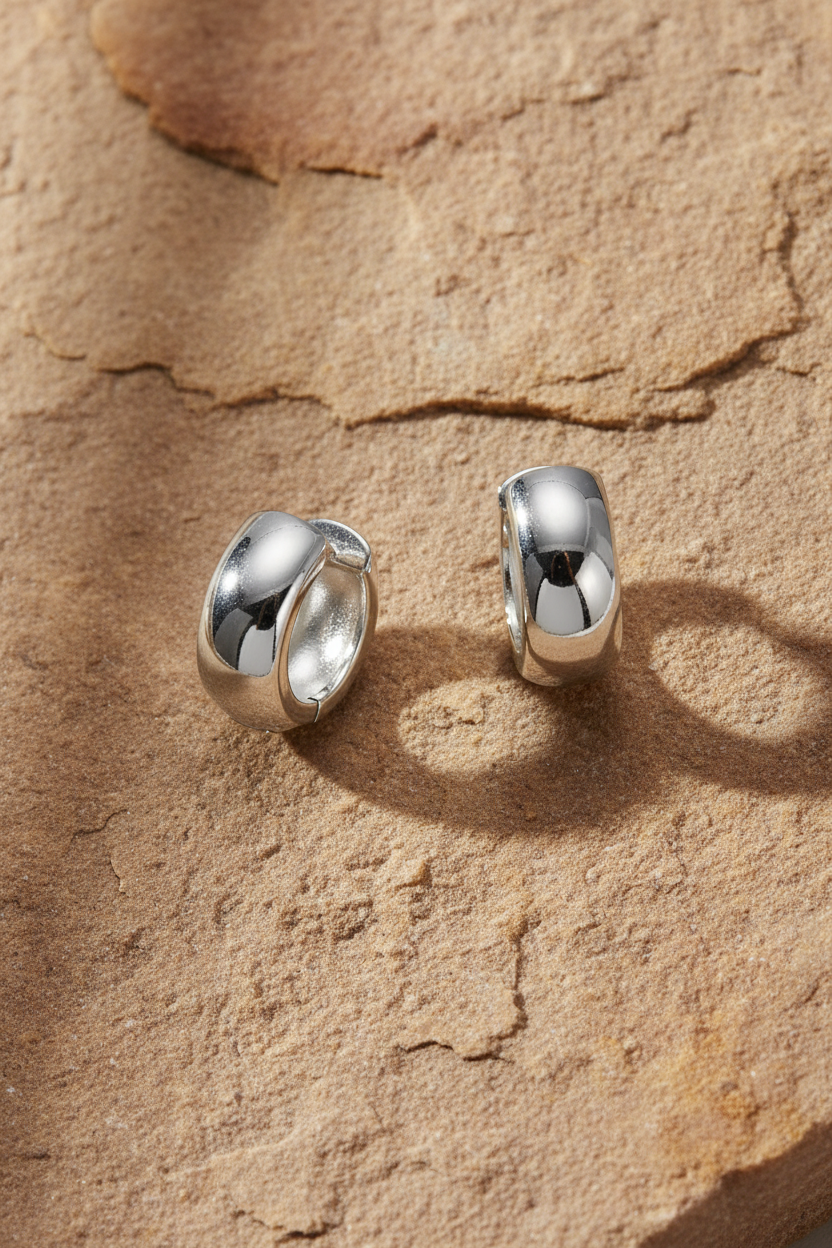 Earrings on sandstone