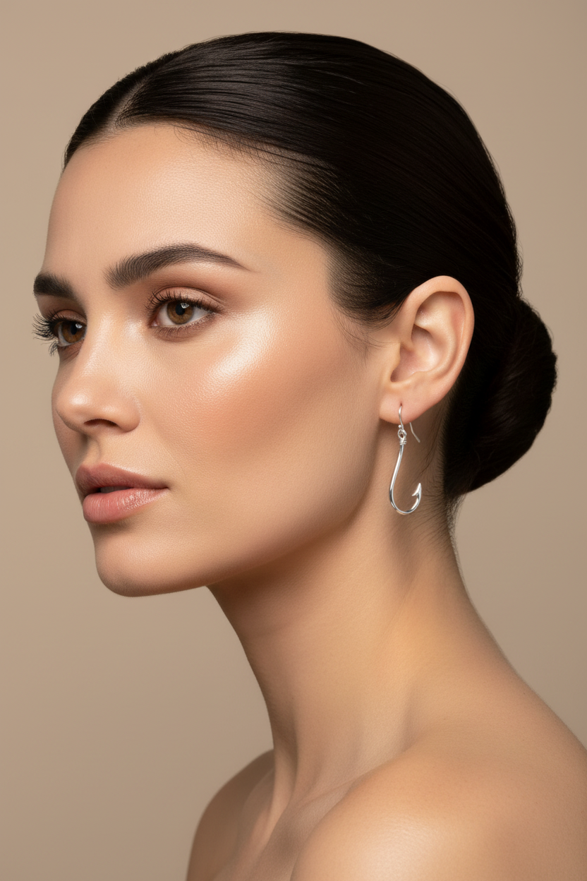 Editorial beauty with proper hook placement