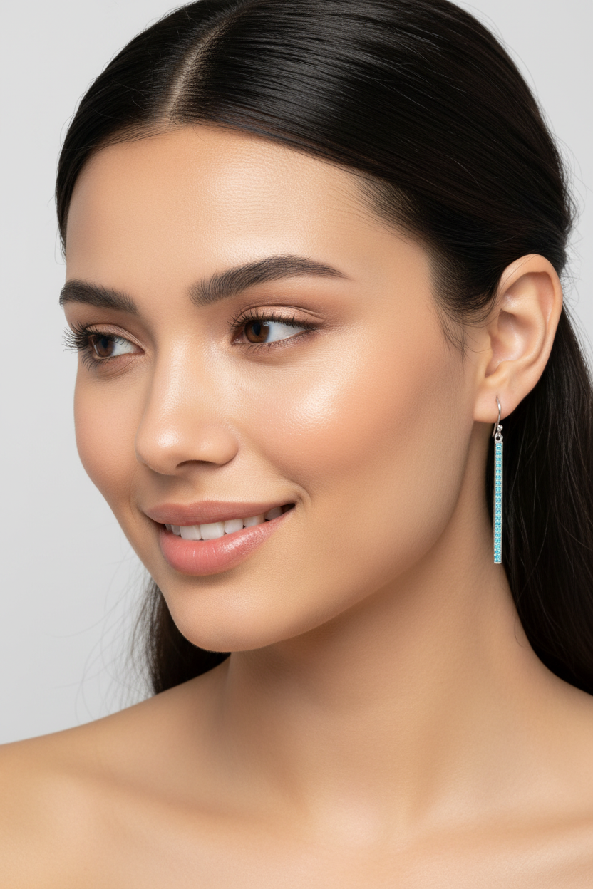 Elegant Model Turquoise Bar