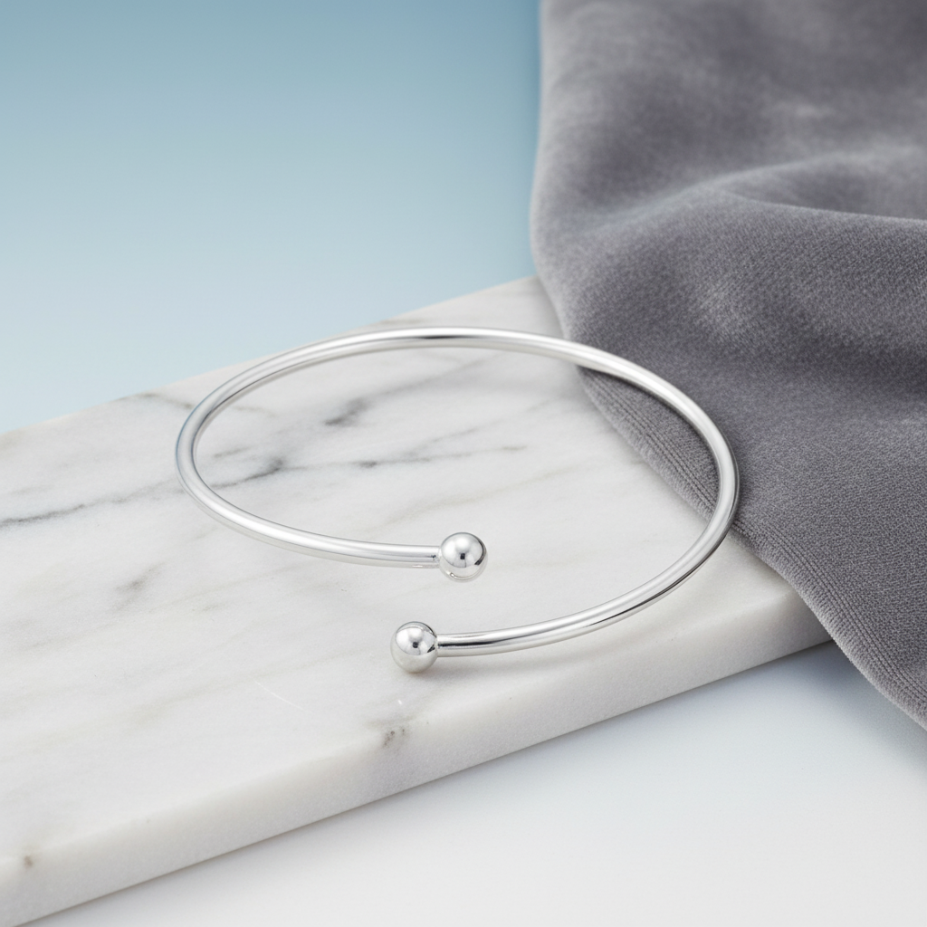 Flex bangle bracelet with elegant background