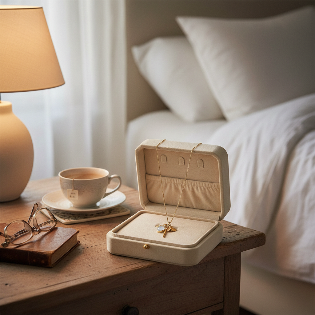 14 Karat Gold Plated Sterling Silver Charm Drop Necklace, Rainbow Moonstone, CZ Accents, Hammered Disks, 26 Inch Chain