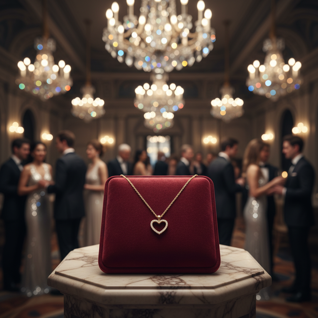 14 Karat Gold Plated Sterling Silver Heart Pendant Necklace with CZ, 16 Inch Chain with 2 Inch Extender, Lobster Clasp