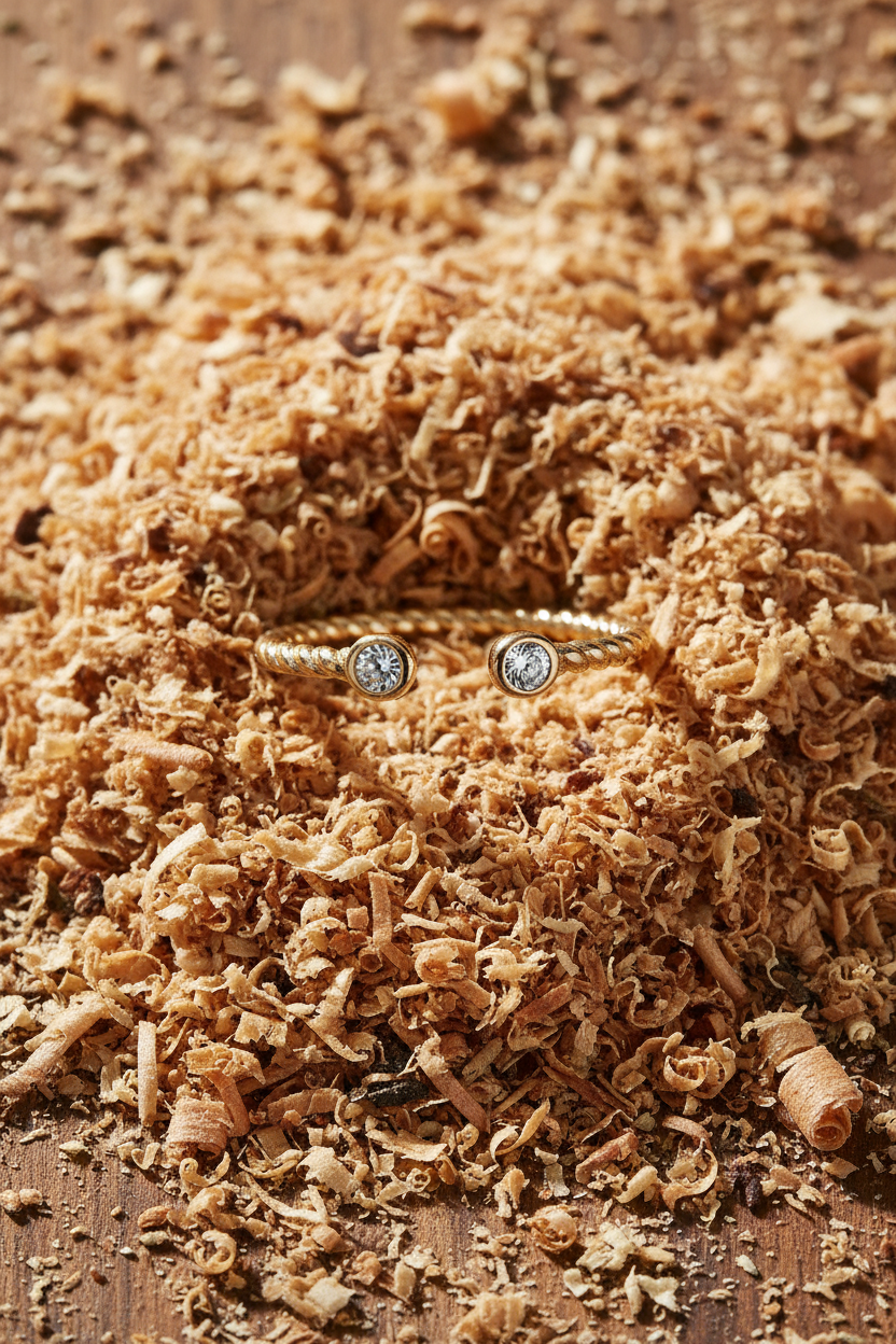 CZ Twist Cable Ring 14K Gold Plated 925 Sterling Silver 2.5mm CZ Sizes 6-9