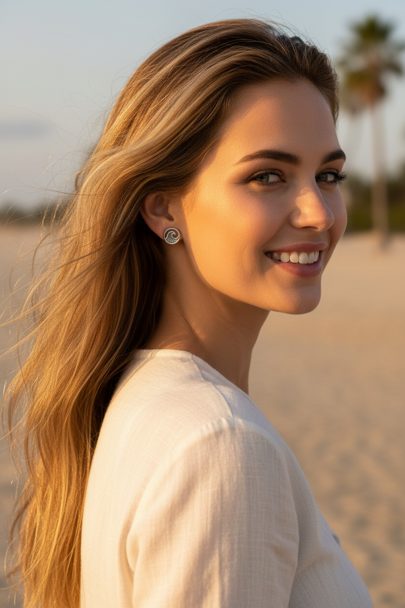 Lifestyle shot in coastal setting