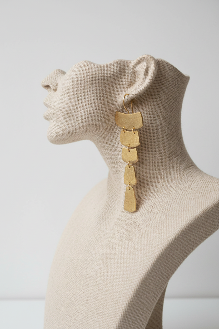 Mannequin 2 - Beige Fabric Bust
