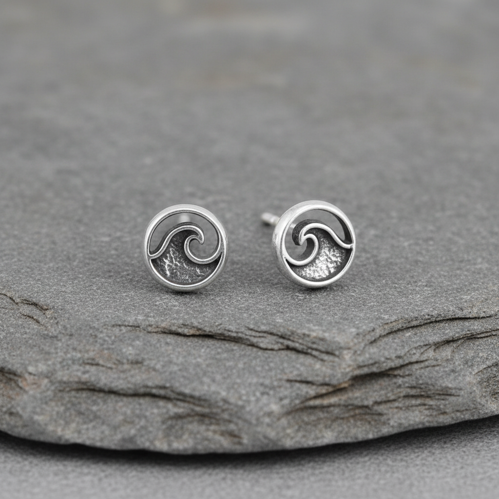 Minimalist composition on grey stone