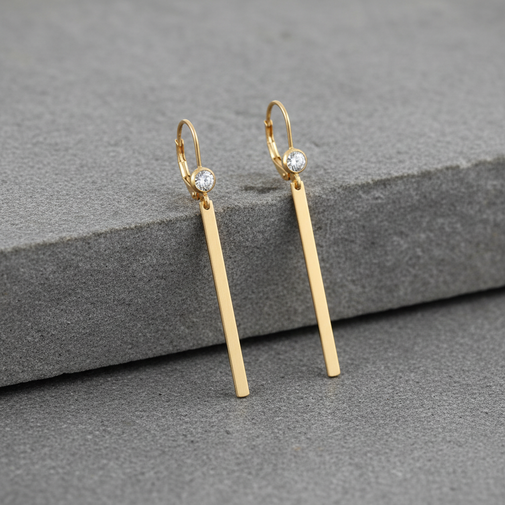 Minimalist composition on grey stone