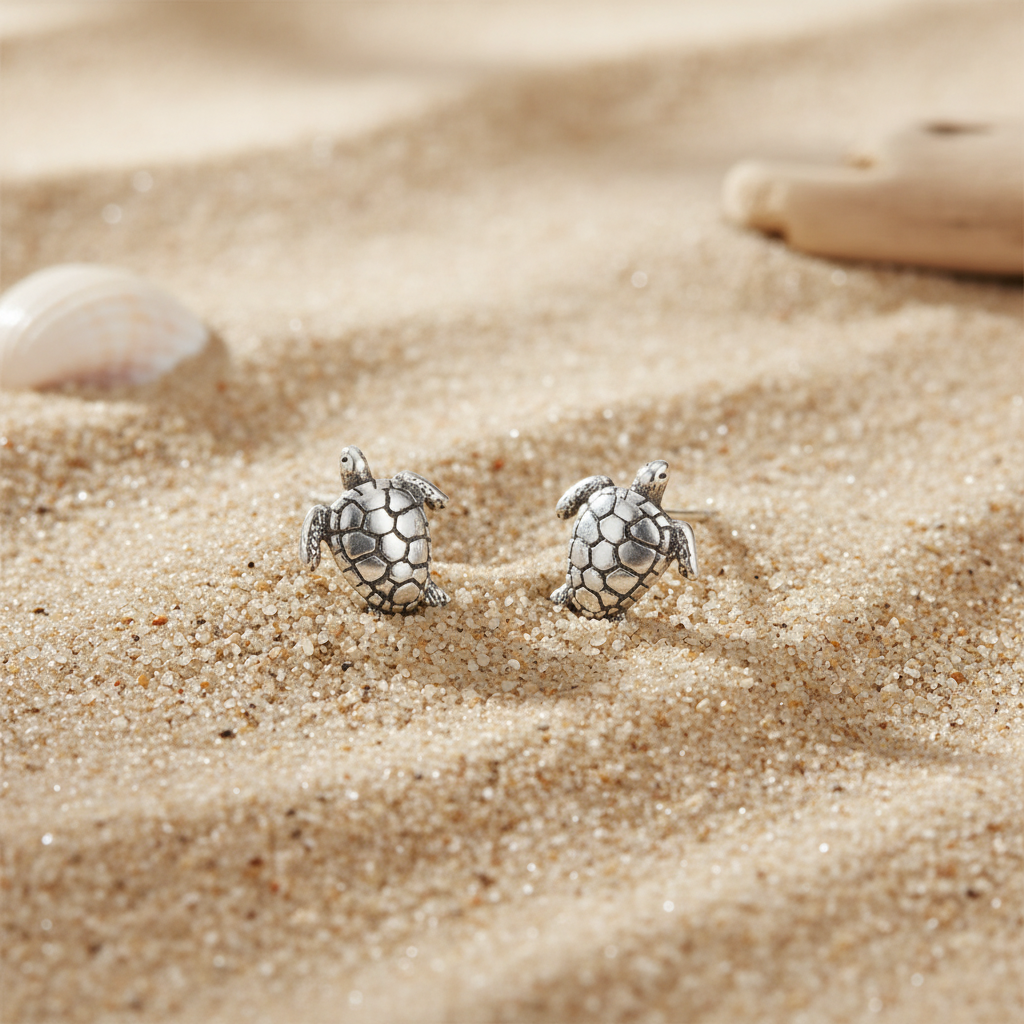 Minimalist composition on smooth sand