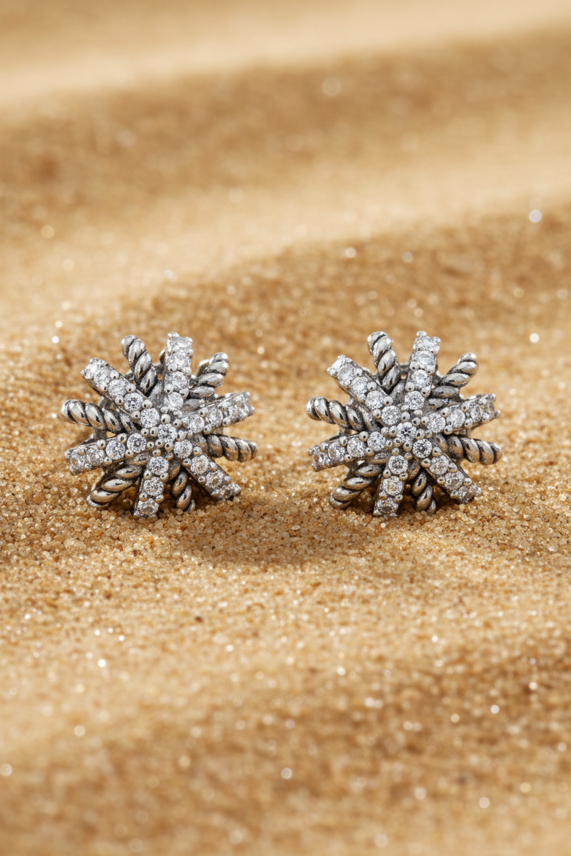 Natural Desert Sand CZ Starburst