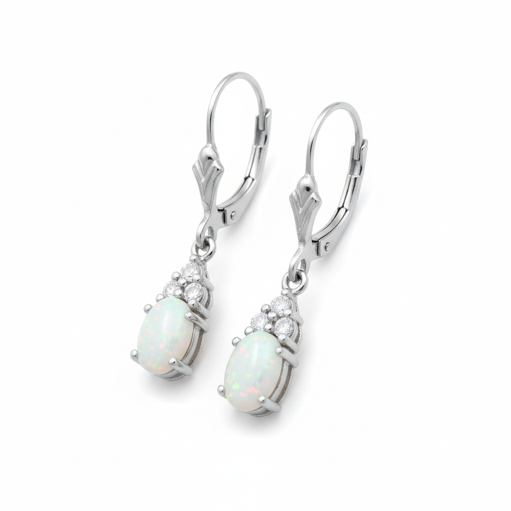 Opal Topaz White Angled