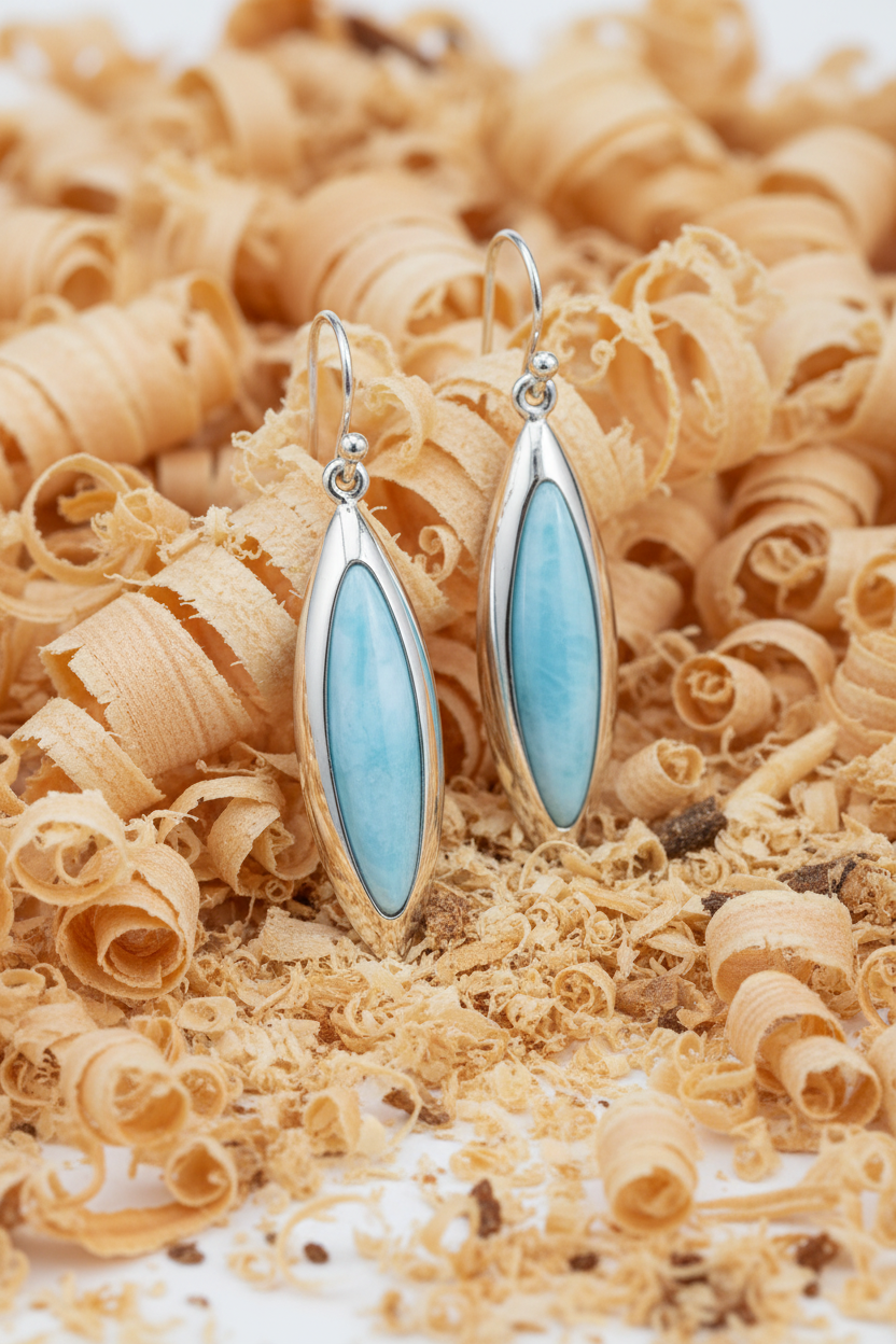 Organic Wood Sawdust Marquise Larimar