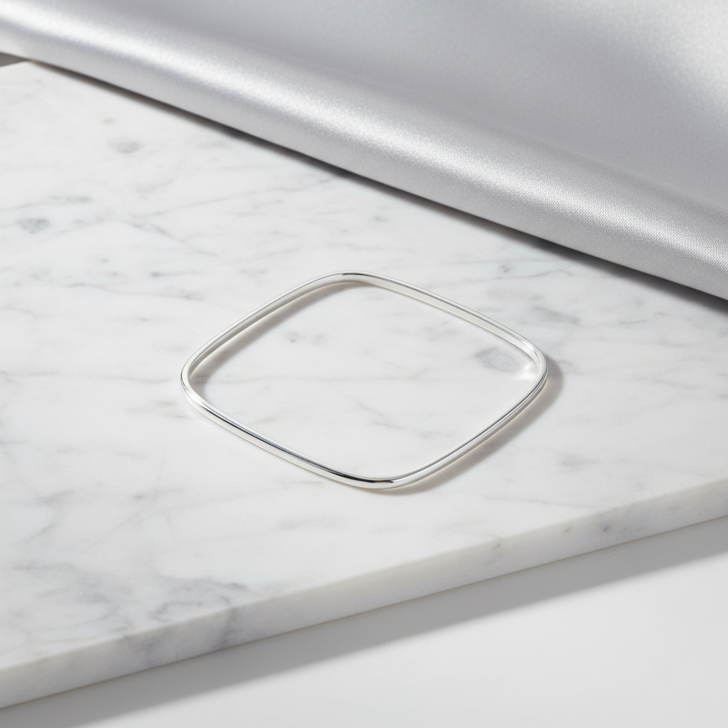 Rectangle bangle bracelet with elegant background