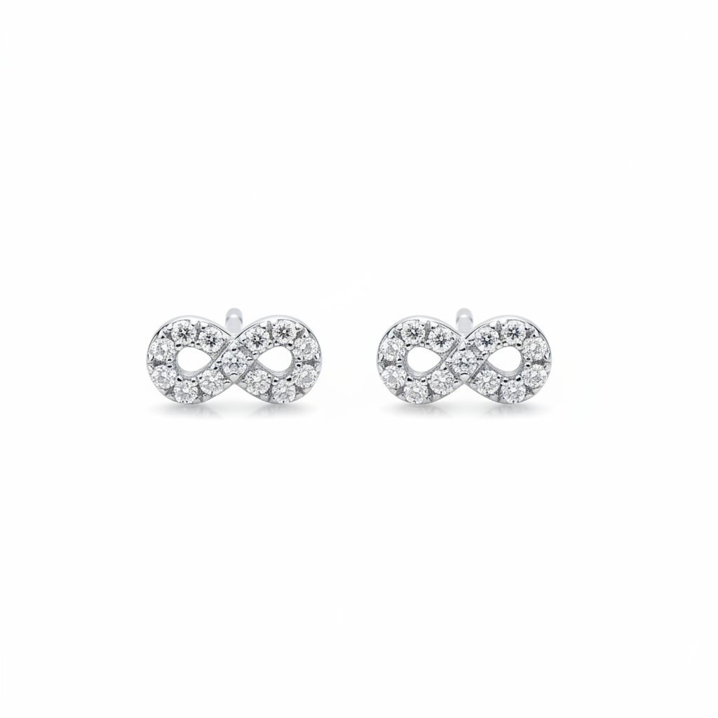 Rhodium Infinity CZ White Background 2