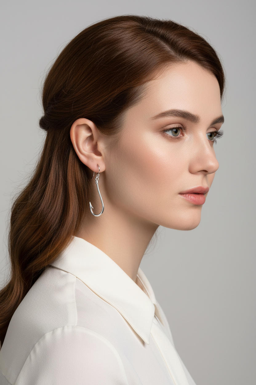 Romantic portrait with correct hook design