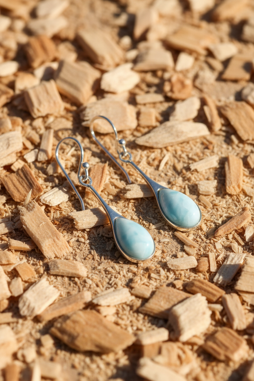 Scattered Wood Chips Pear Larimar