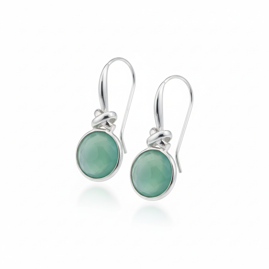 Sea Green Chalcedony X-Design White Background 1
