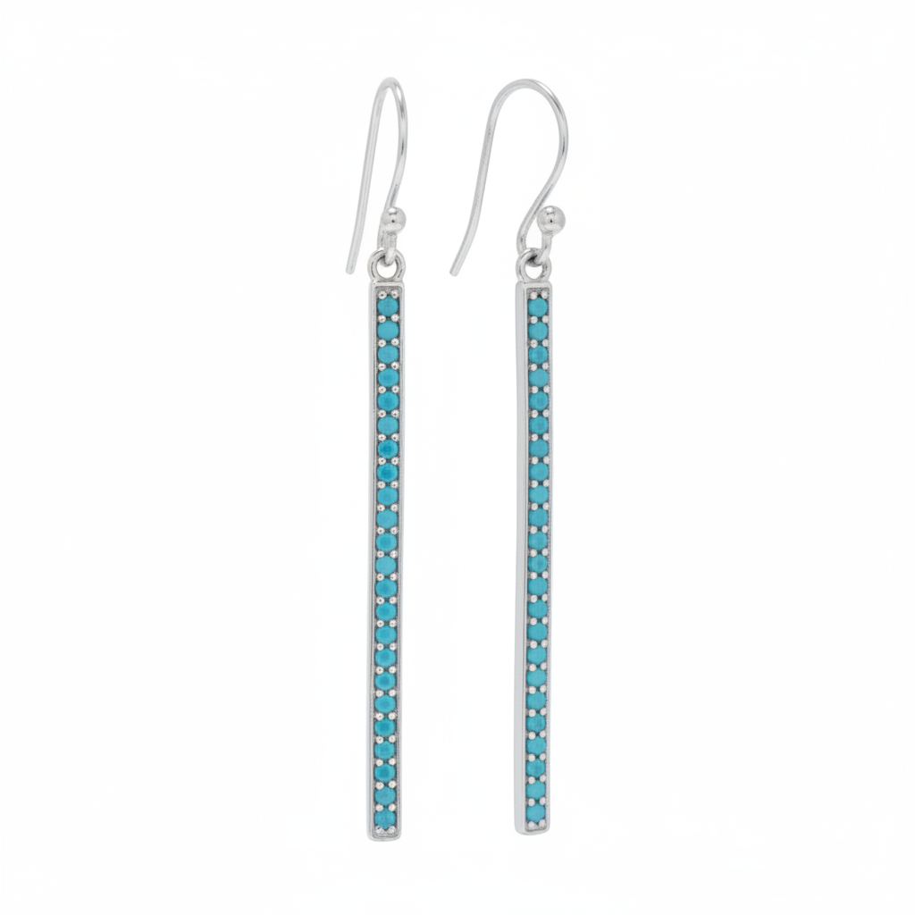 Turquoise Bar White Background 2