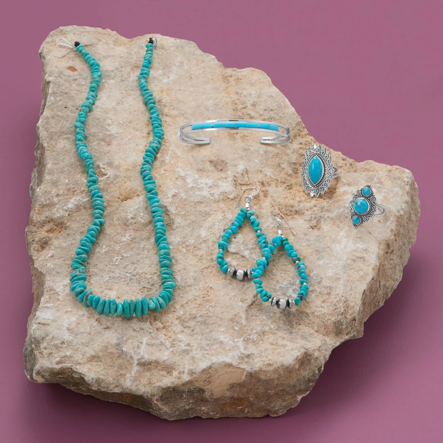 Mexican Campitos Turquoise Earrings