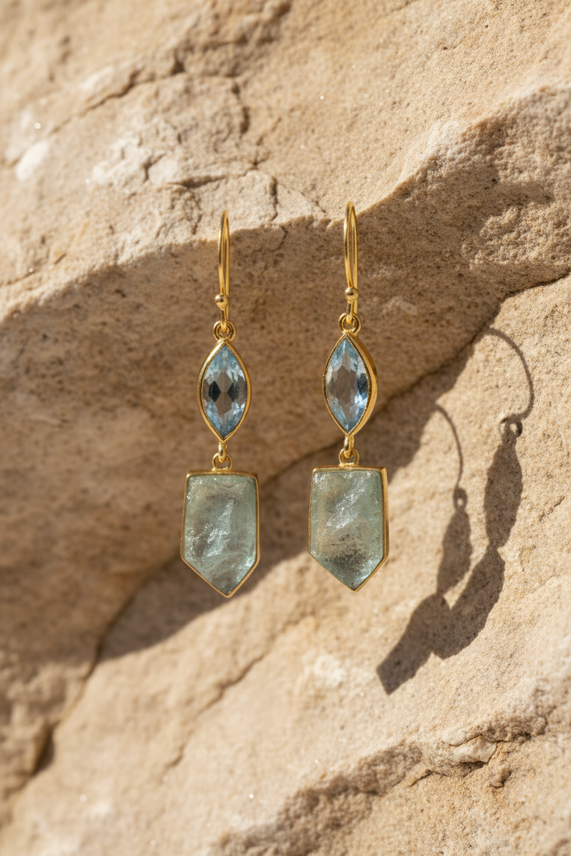 Warm Stone Blue Topaz