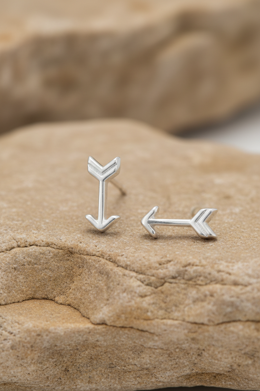 Warm Stone Rhodium Arrow