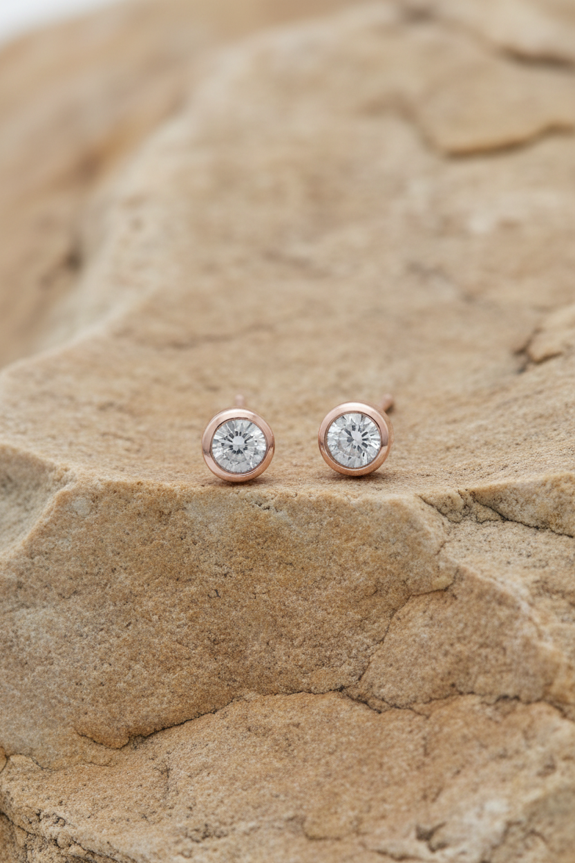 Warm Stone Rose Gold CZ